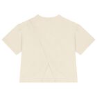 Girls Ivory Logo T-Shirt, 1, hi-res