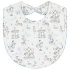 Baby Boys Blue & White Carousel Babygrow Gift Set (3 Piece), 1, hi-res