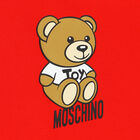 Younger Girls Red Teddy Logo Dress, 3, hi-res