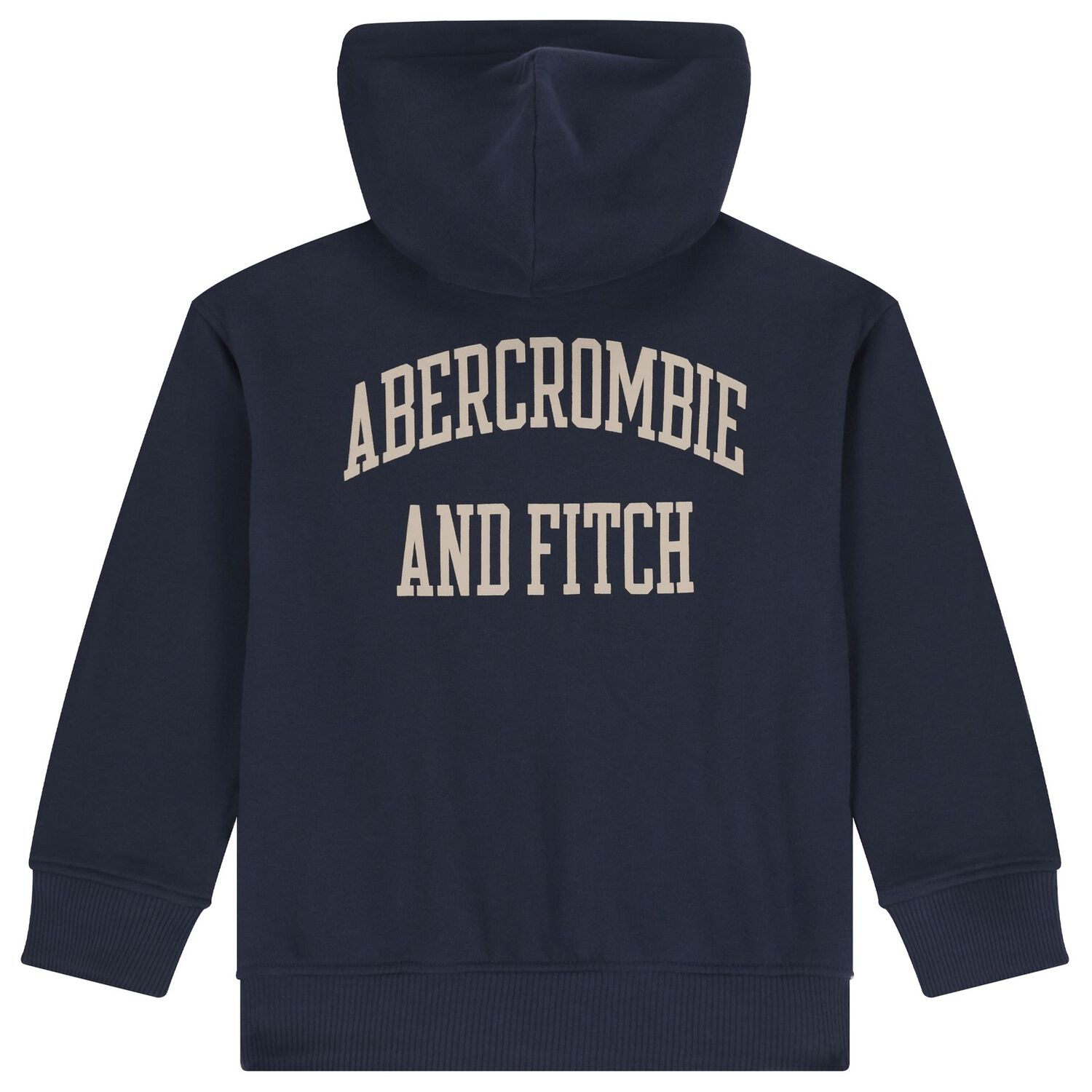 Boys Navy Blue Logo Hooded Top, 1, hi-res