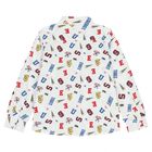 Boys White Logo Shirt, 1, hi-res