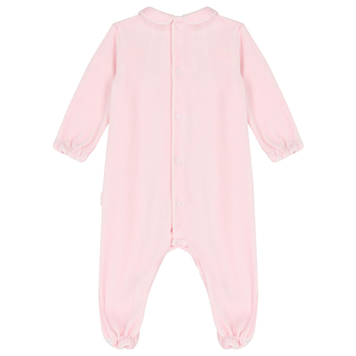Baby Girls Pink Ruffled Babygrow, 1, hi-res image number null