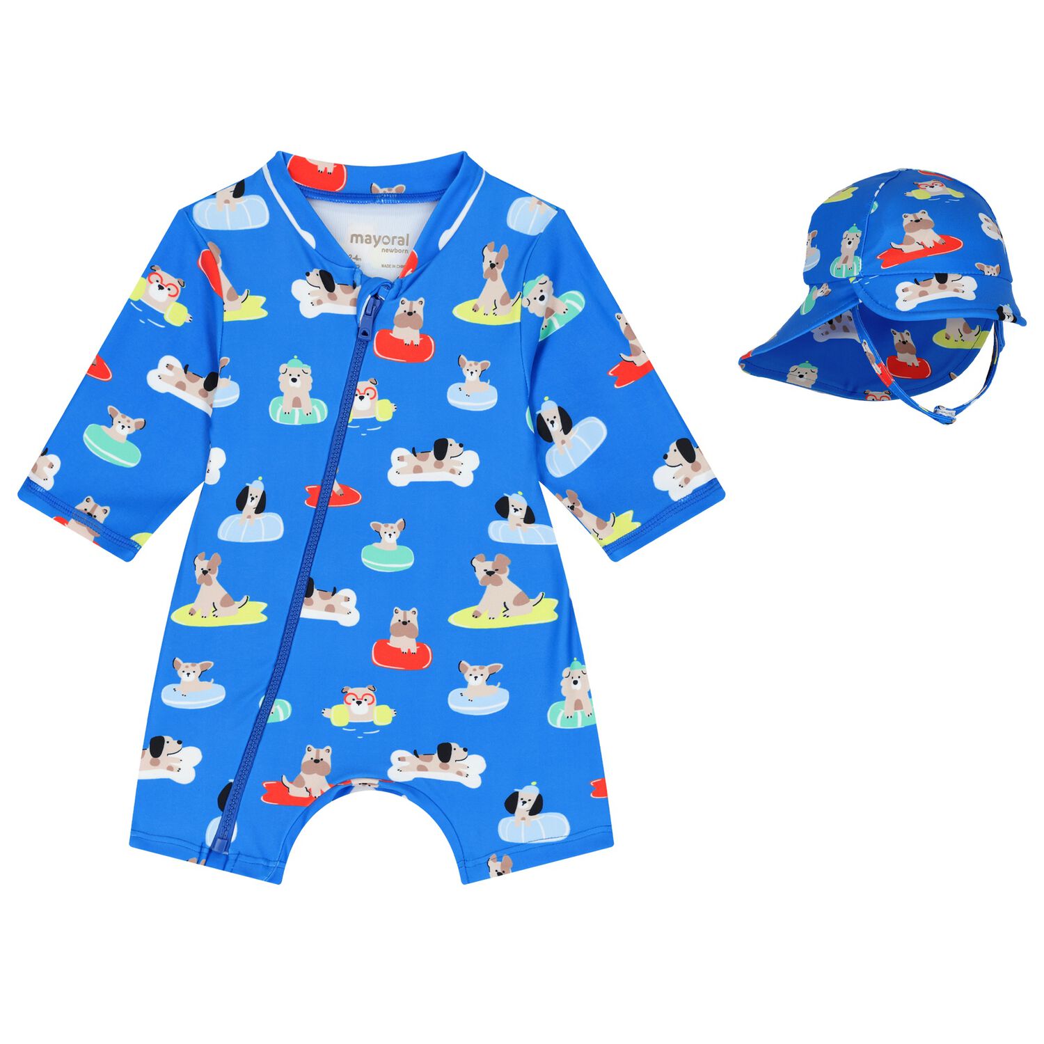 Baby Boys Blue Sunsuit Set, 1, hi-res image number null