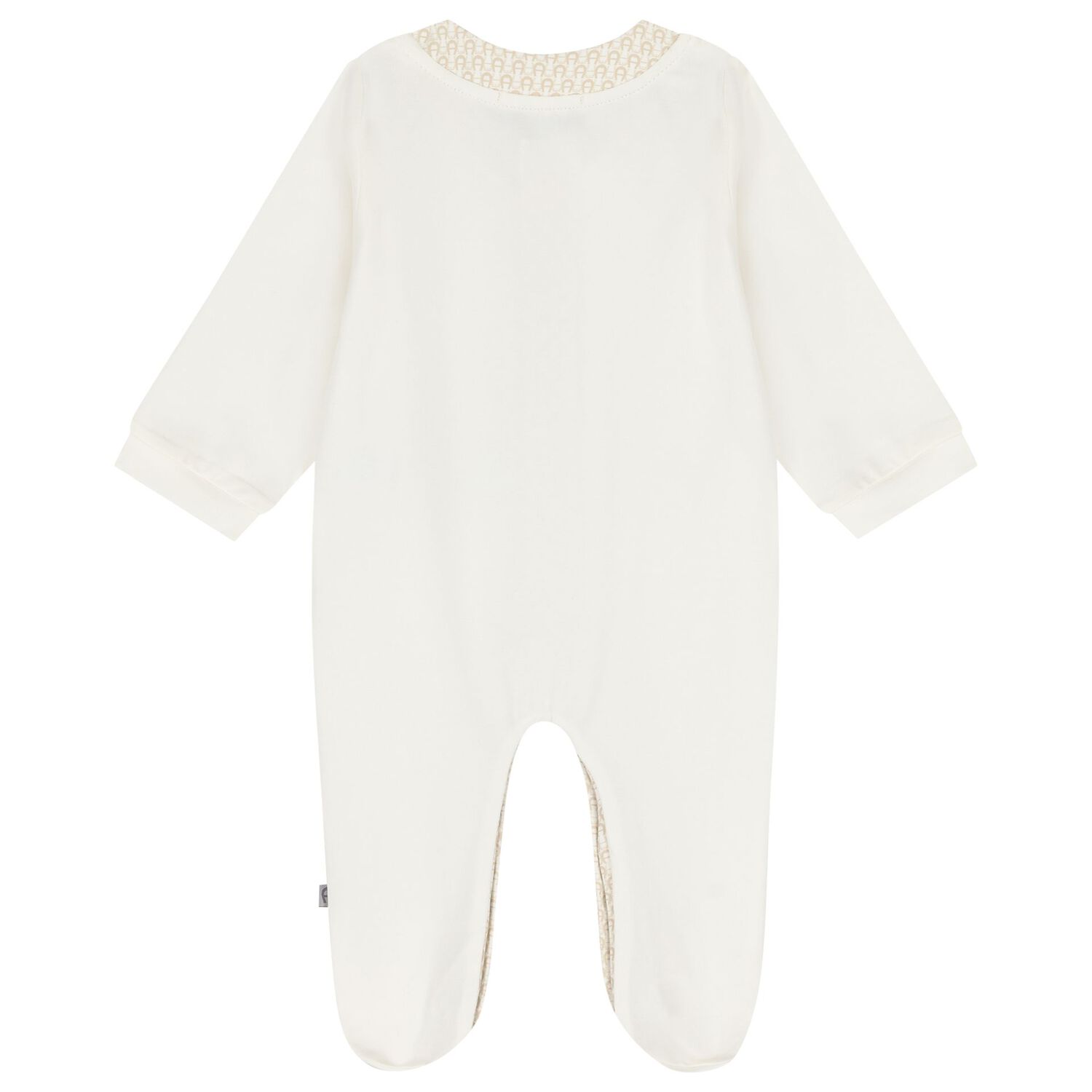 Ivory Teddy Bear Logo Babygrow, 1, hi-res