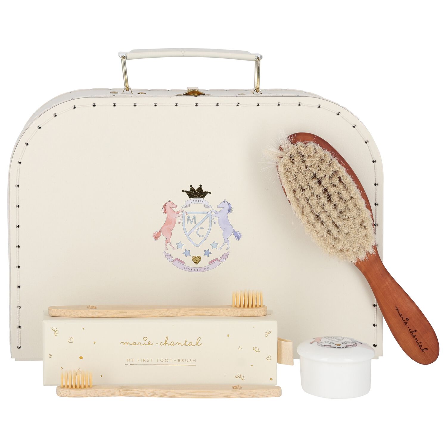 Beige Baby My First Vanity Suitcase Gift Set, 1, hi-res
