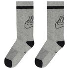 Boys White, Black & Grey Logo Socks ( 6-Pack ), 1, hi-res