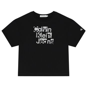 Girls Black Logo T-Shirt
