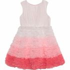 Girls Pink Ombre Tulle Dress, 1, hi-res