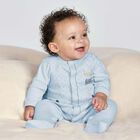 Boys Blue Babygrow, 1, hi-res