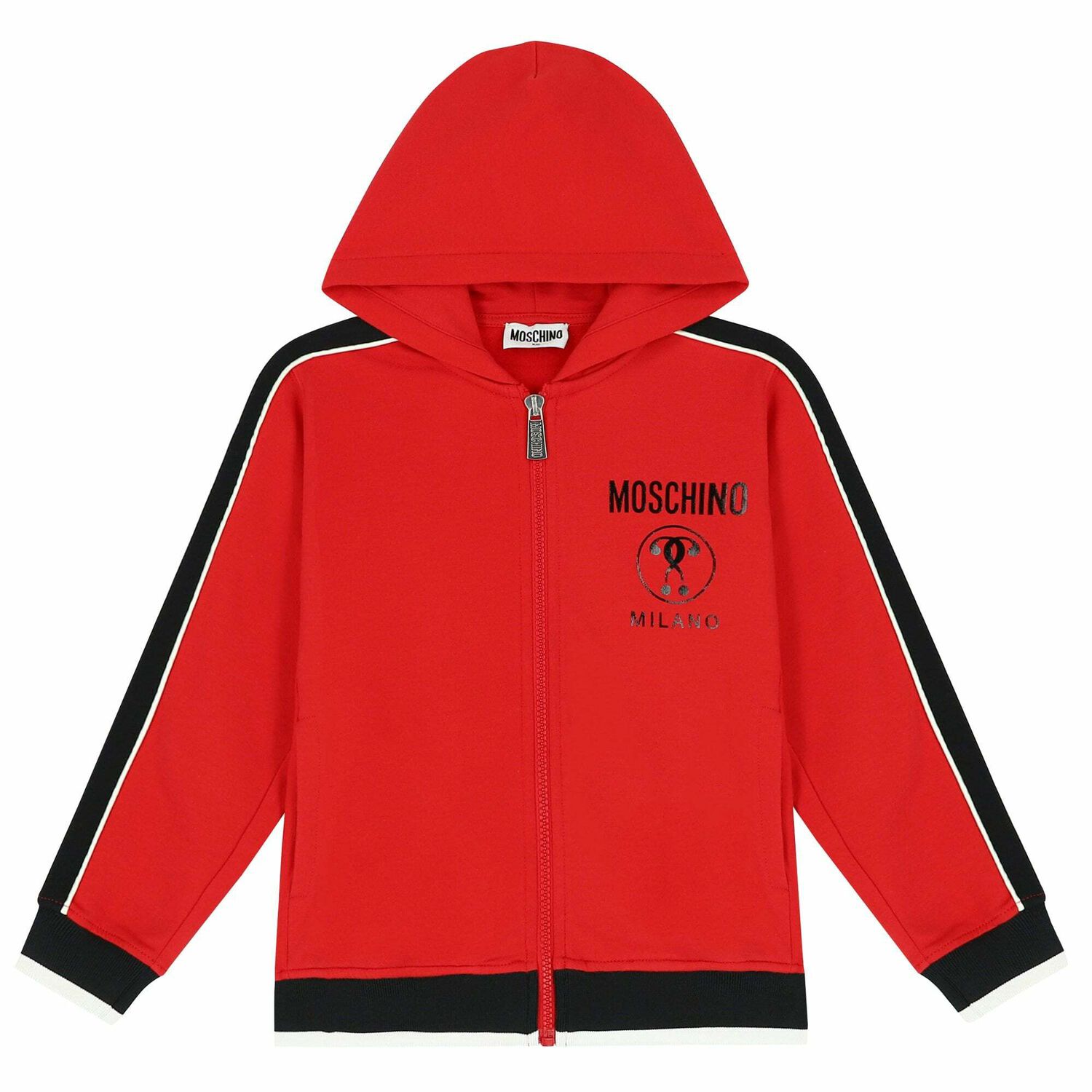 Boys Red Logo Zip Up Top, 1, hi-res image number null