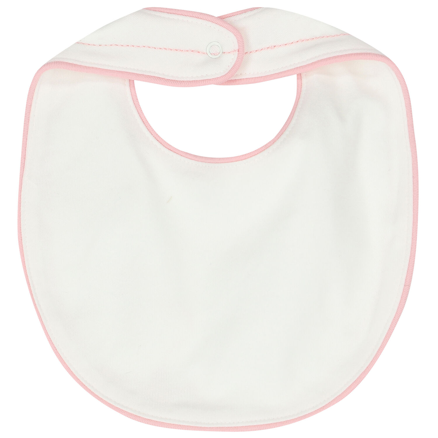 Baby Girls Pink & Ivory Bib ( 2-Pack ), 1, hi-res