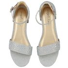 Girls Silver Embellished Sandals, 2, hi-res