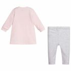 Baby Girls Pink & Grey Dress Set, 1, hi-res