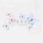 Girls White Logo T-Shirt, 1, hi-res