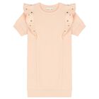 Girls Pink Logo Dress, 1, hi-res