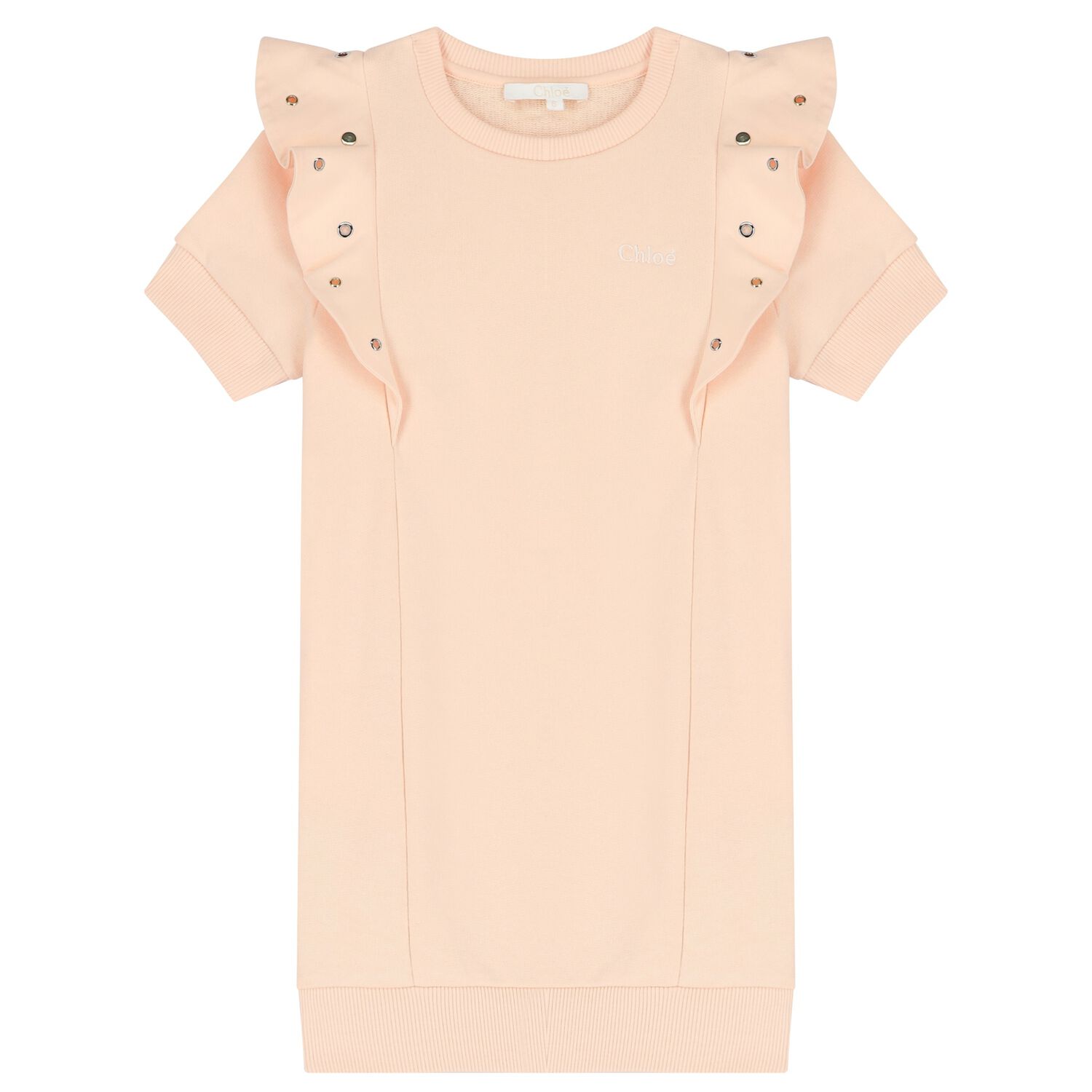 Girls Pink Logo Dress, 1, hi-res image number null