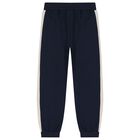 Boys Navy Blue & Grey Tracksuit Set ( 3 Piece ), 3, hi-res