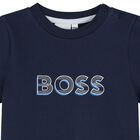 Baby Boys Navy Blue Logo T-Shirt, 3, hi-res