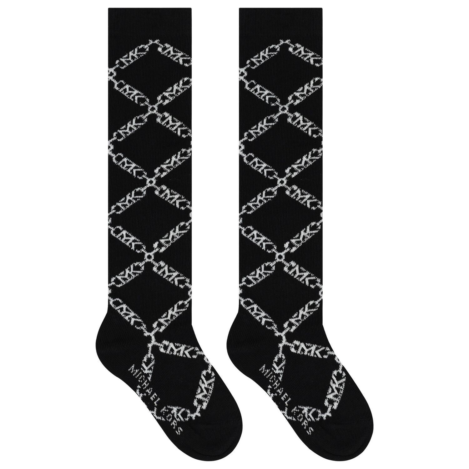 Girls Black Logo Socks, 1, hi-res image number null