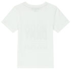Boys White Logo T-Shirt, 1, hi-res