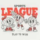 Younger Boys White, Red & Beige Shorts Set, 1, hi-res