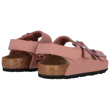 Younger Girls Pink Milano Sandals