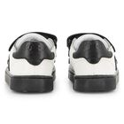Boys White & Black Ikonik Karl Trainers, 1, hi-res