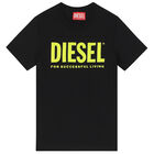 Boys Black Logo T-Shirt, 3, hi-res