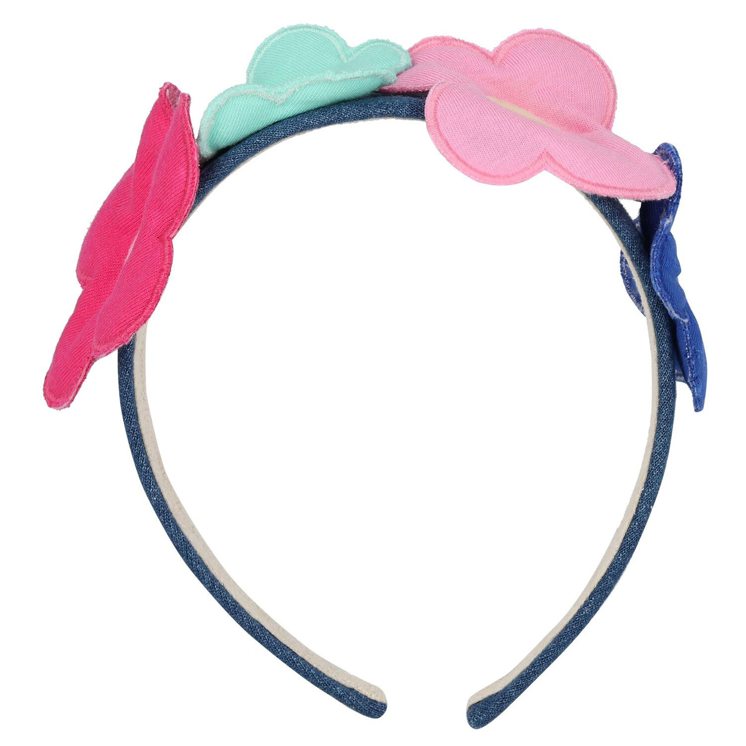 Girls Multi-Coloured Flower Headband, 1, hi-res