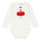 Baby Girls Ivory & Red Tulle Skirt Set, 1, hi-res