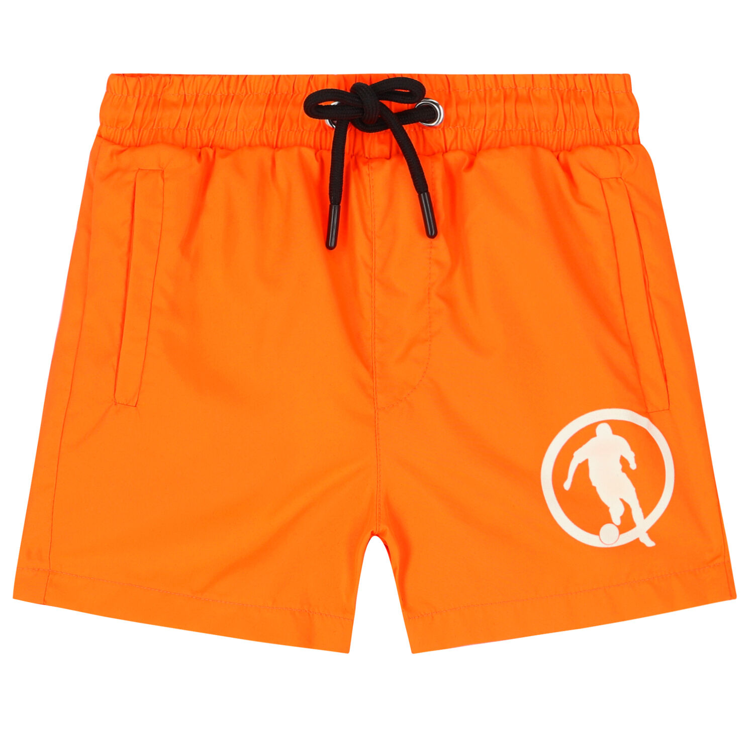 Boys Orange Logo Swim Shorts, 1, hi-res image number null