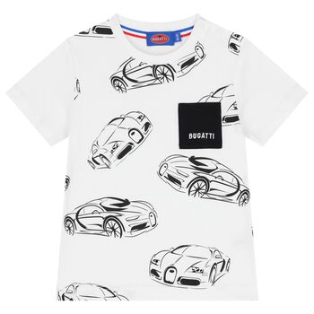 Younger Boys White Logo T-Shirt