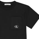 Boys Black Logo T-Shirt, 1, hi-res