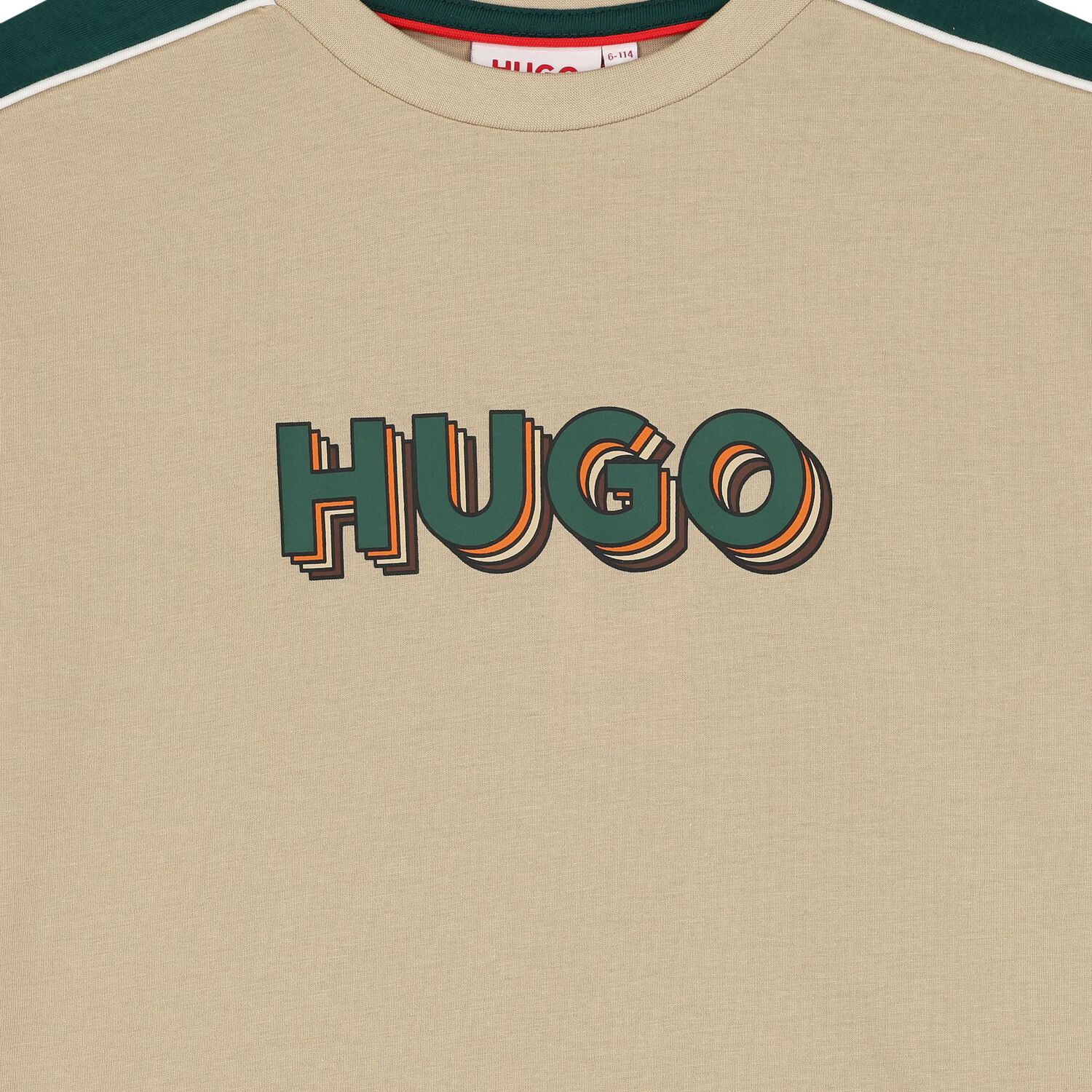 Boys Beige Logo T-Shirt, 2, hi-res