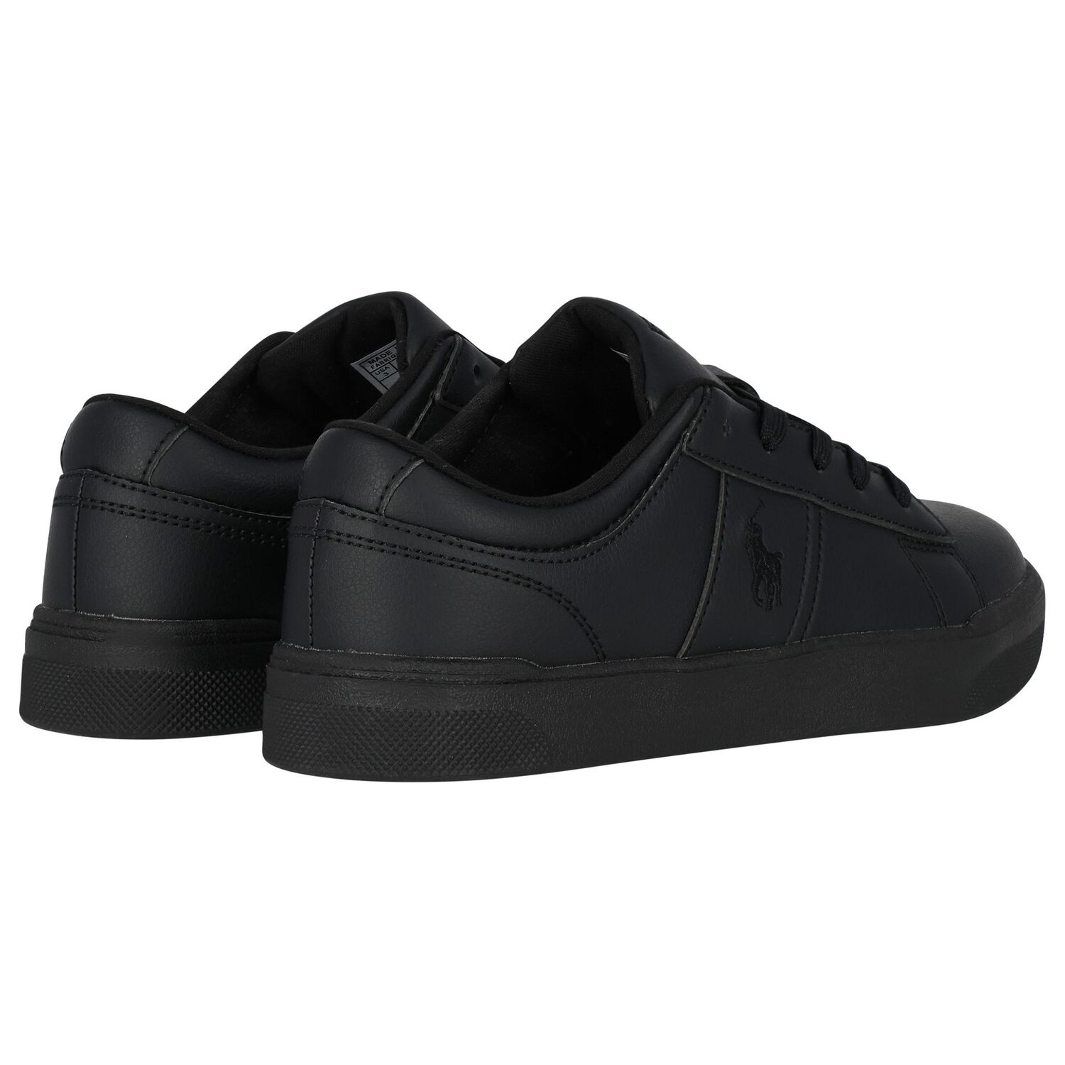 Boys Black Logo Trainers, 1, hi-res image number null