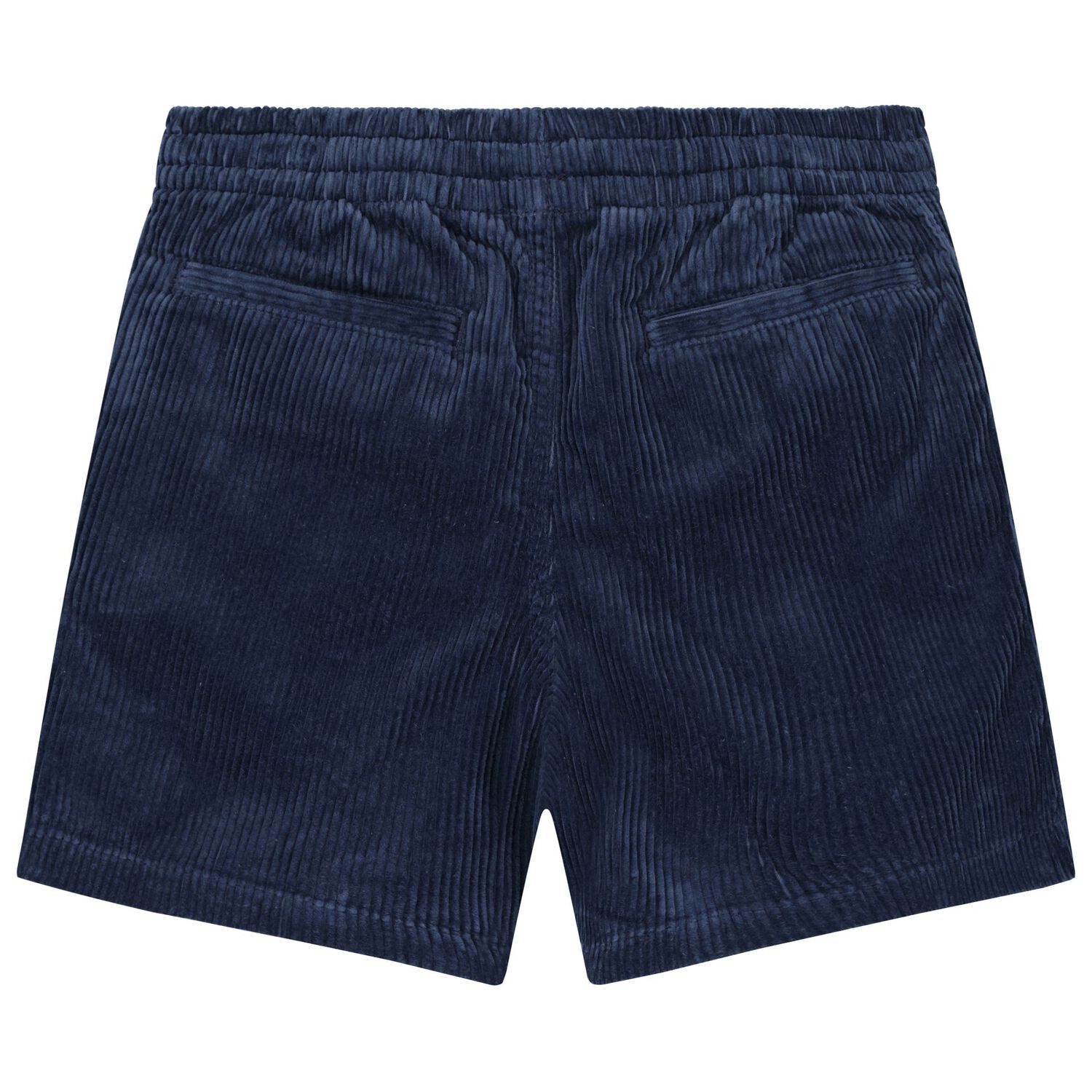 Boys Navy Blue Logo Corduroy Shorts, 1, hi-res image number null
