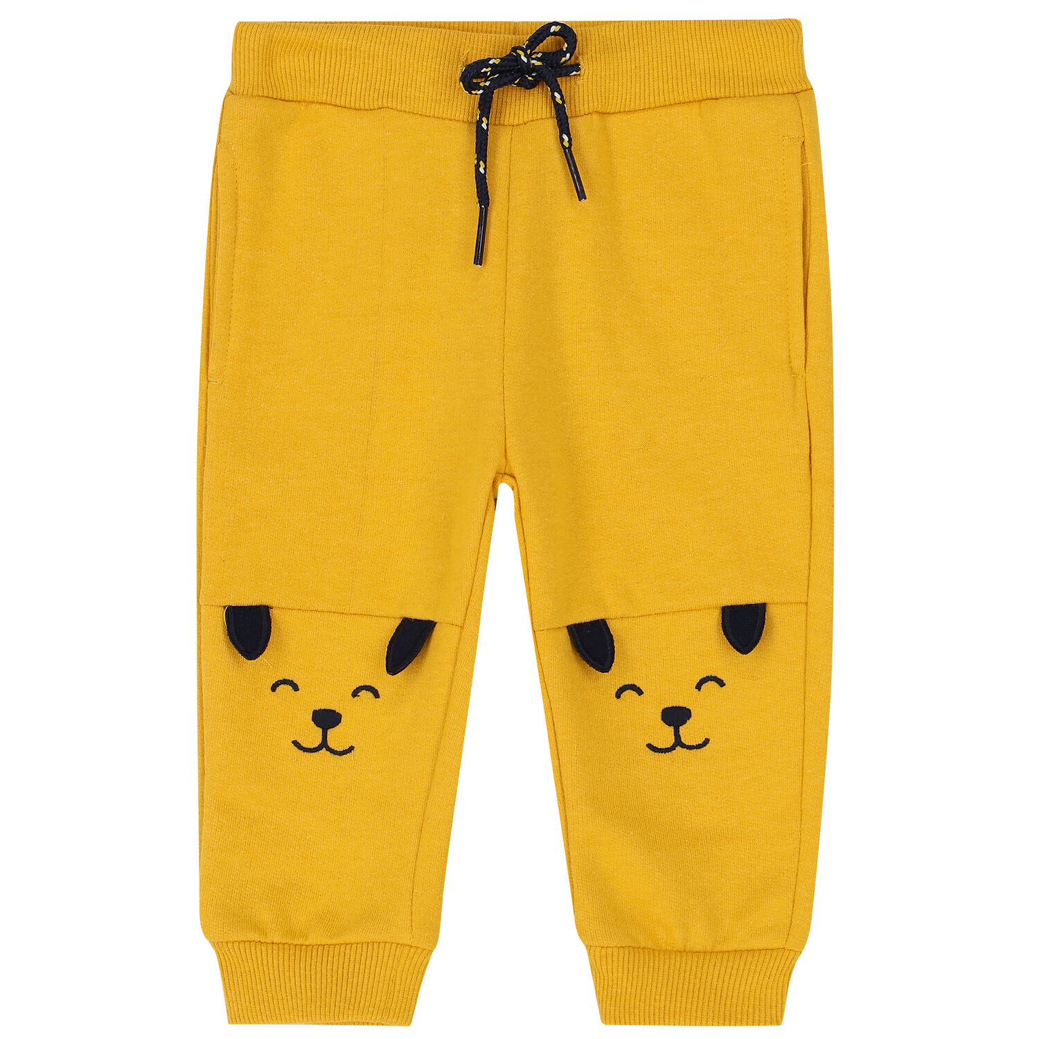 Younger Boys Navy & Yellow Tracksuit, 1, hi-res