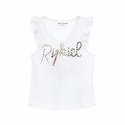 Girls Colza White Top, 1, hi-res