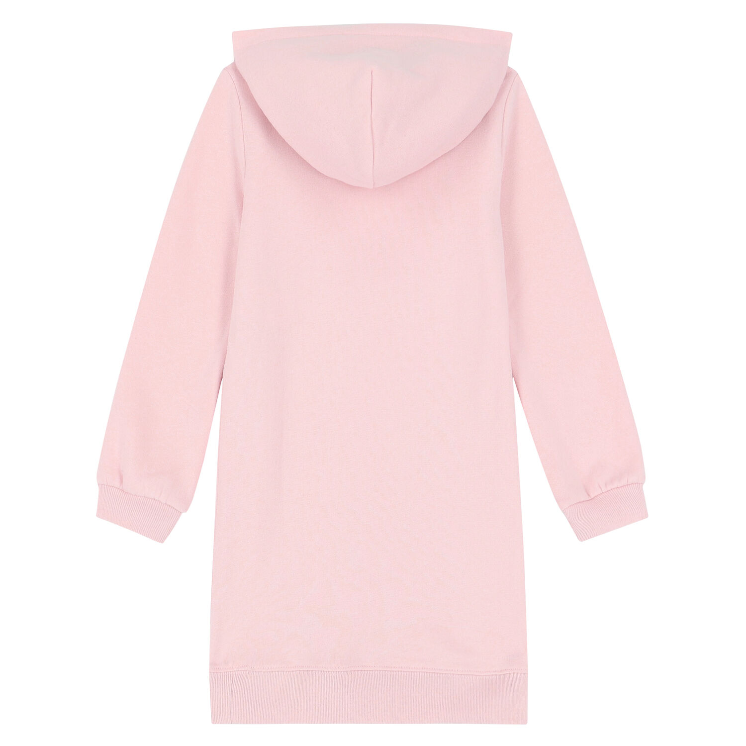 Girls Pink Logo Hooded Dress, 1, hi-res image number null