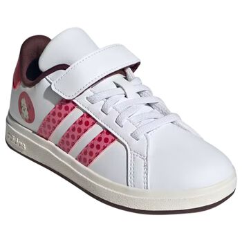 Girls White & Pink Grand Court Minnie Trainers