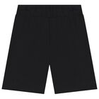 Boys White & Black Logo Shorts Set, 2, hi-res