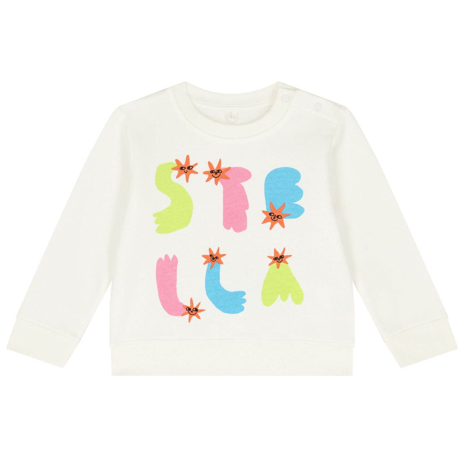 Younger Girls Ivory Logo Sweatshirt, 1, hi-res image number null