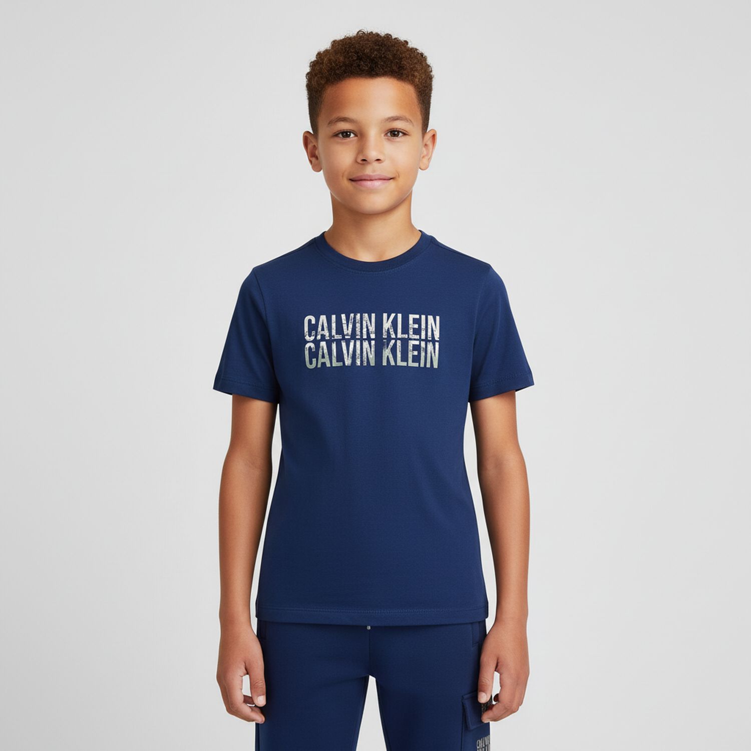 Boys Blue Logo T-Shirt, 1, hi-res
