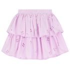 Girls Lilac Ruffle Brigitte Skirt, 1, hi-res