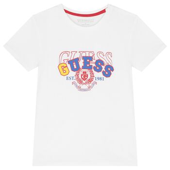 Boys White Logo T-Shirt
