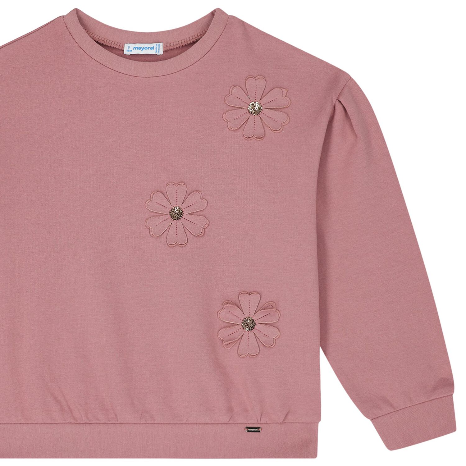 Girls Pink & Beige Trousers Set, 1, hi-res