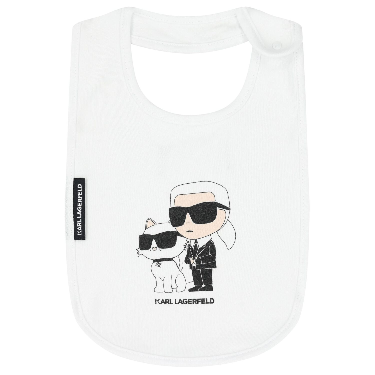 White Ikonik Logo Baby Bibs (3-Pack), 1, hi-res image number null