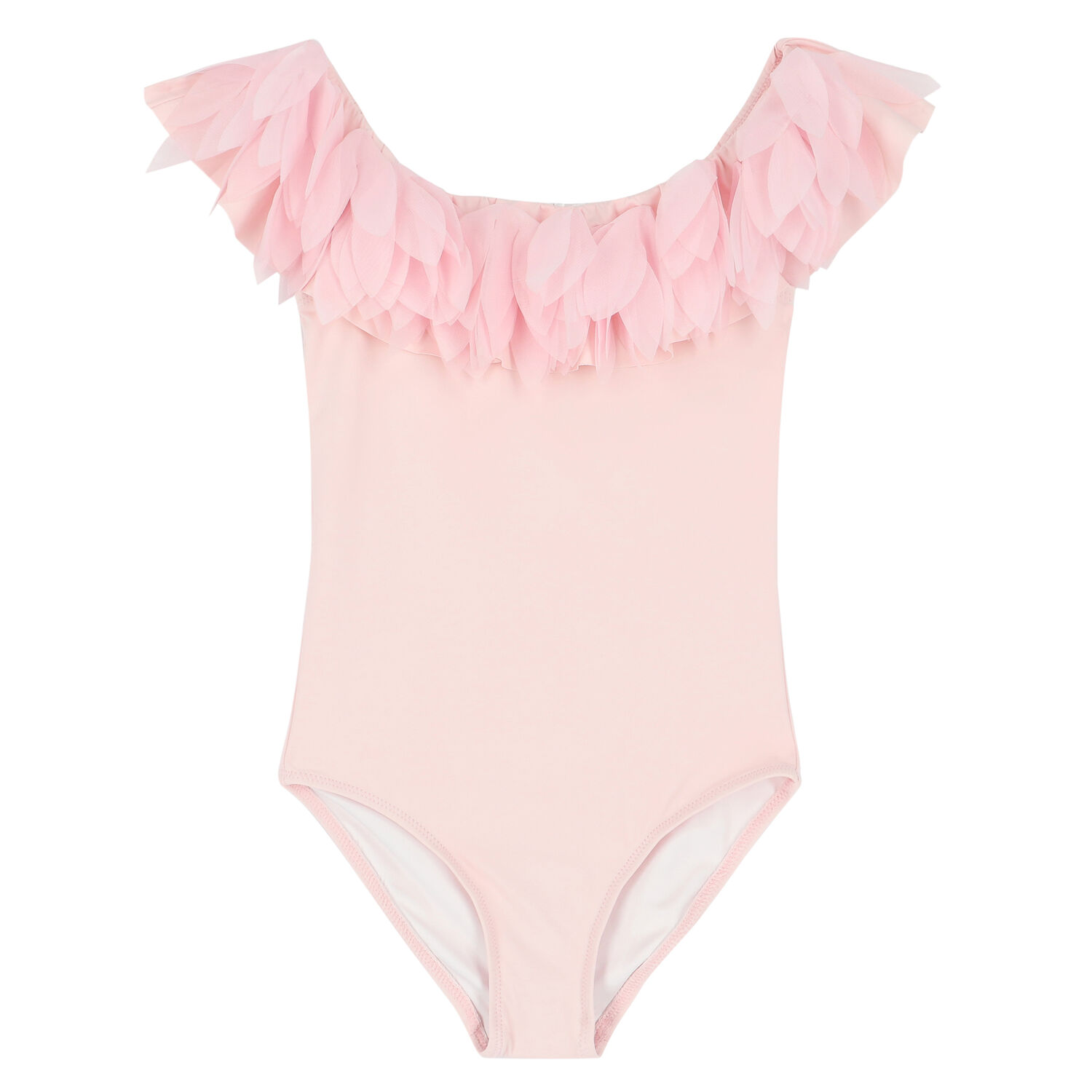Girls Pink Petal Swimsuit, 1, hi-res image number null