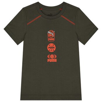 Boys Green Logo T-Shirt