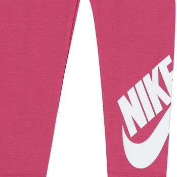 Girls Pink Logo Leggings